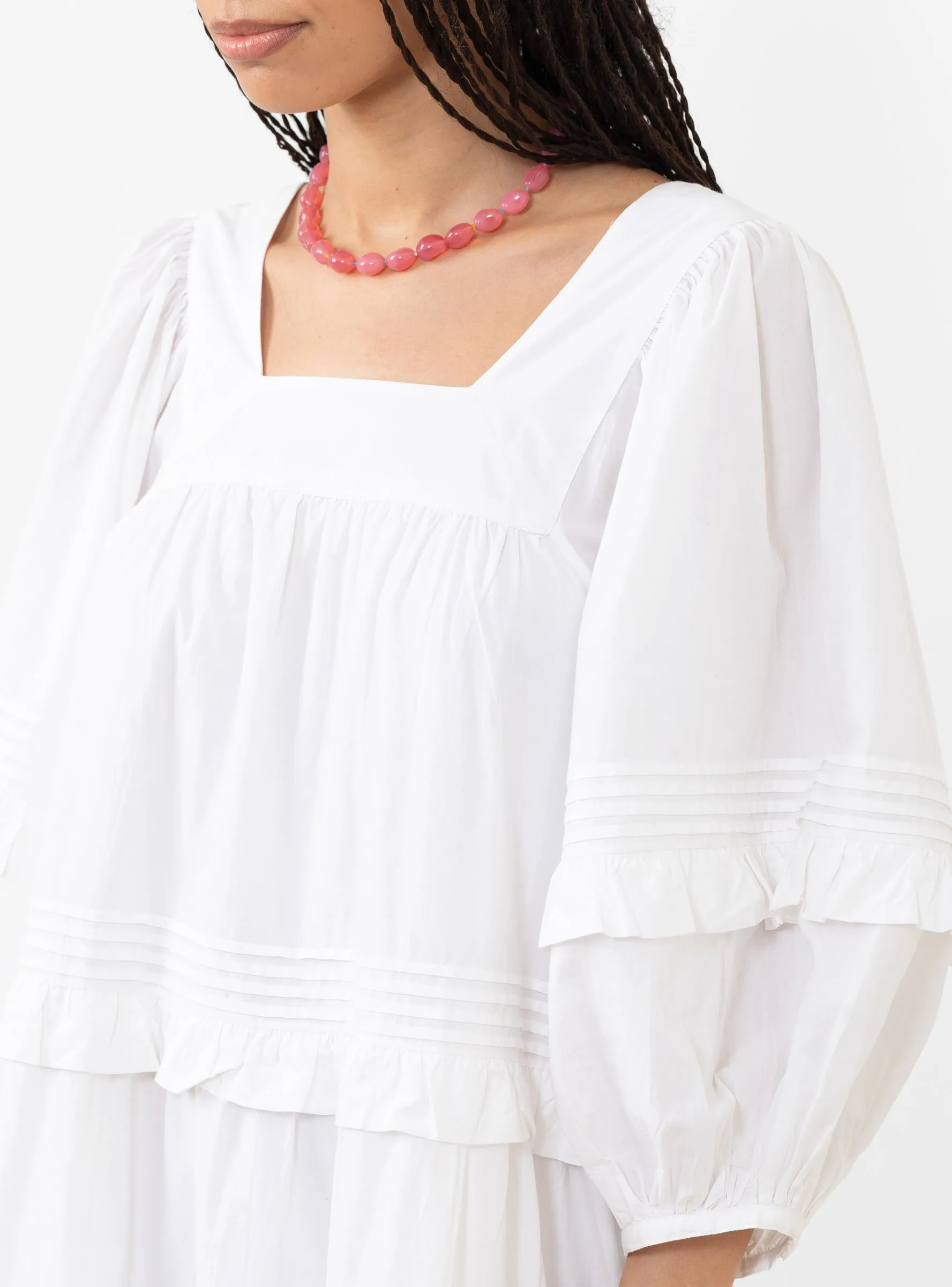 Alice Dress Optic White sold by Garbstore product image thumbnail 4