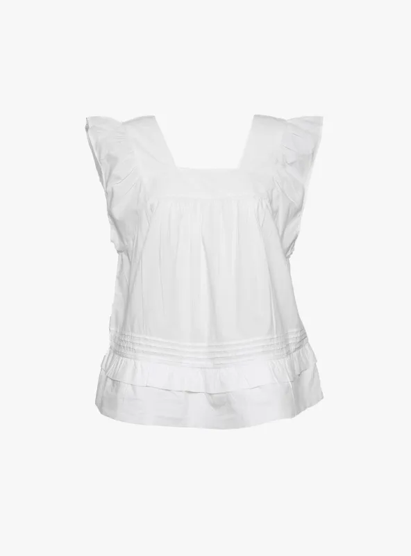 Alice Top Optic White made by Skall Studio