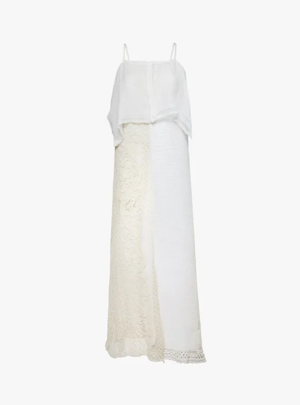 Lace Apron Dress Undyed made by Garbstore