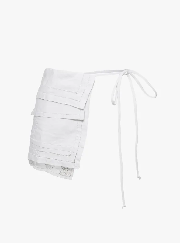 Simple Half Wrap Skirt Undyed made by Garbstore