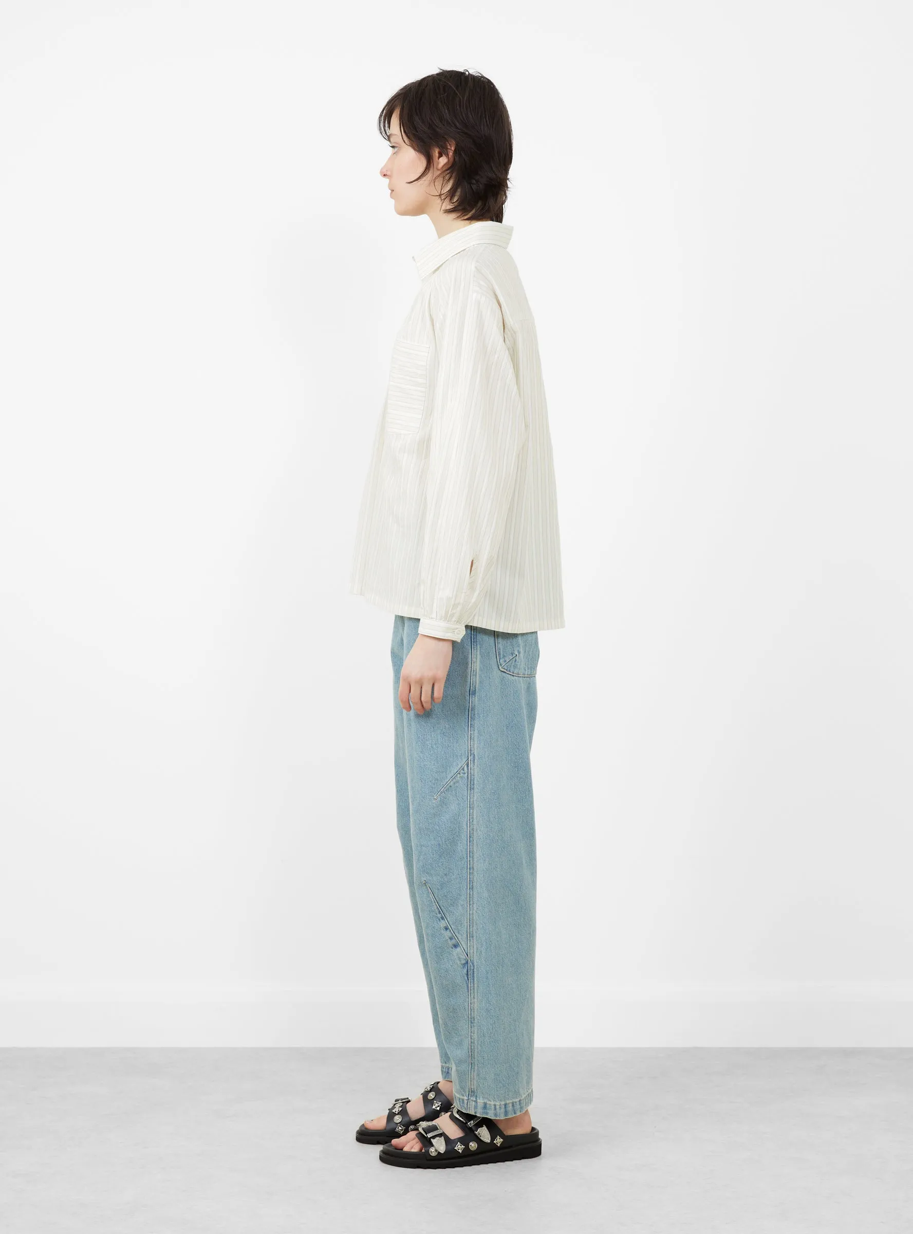 Amelie Shirt Soft Yellow Stripe sold by Garbstore product image thumbnail 3