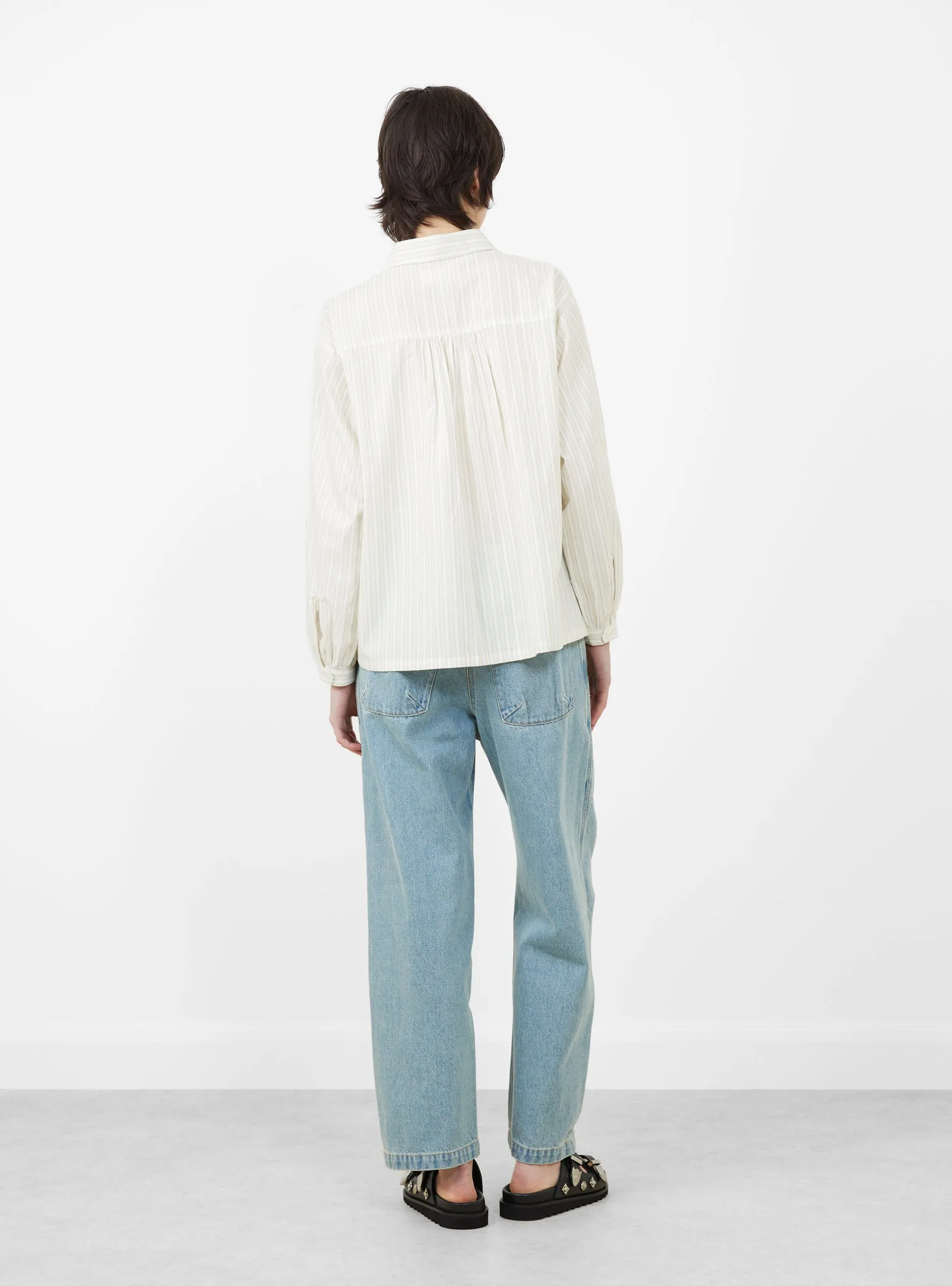 Amelie Shirt Soft Yellow Stripe sold by Garbstore product image thumbnail 5