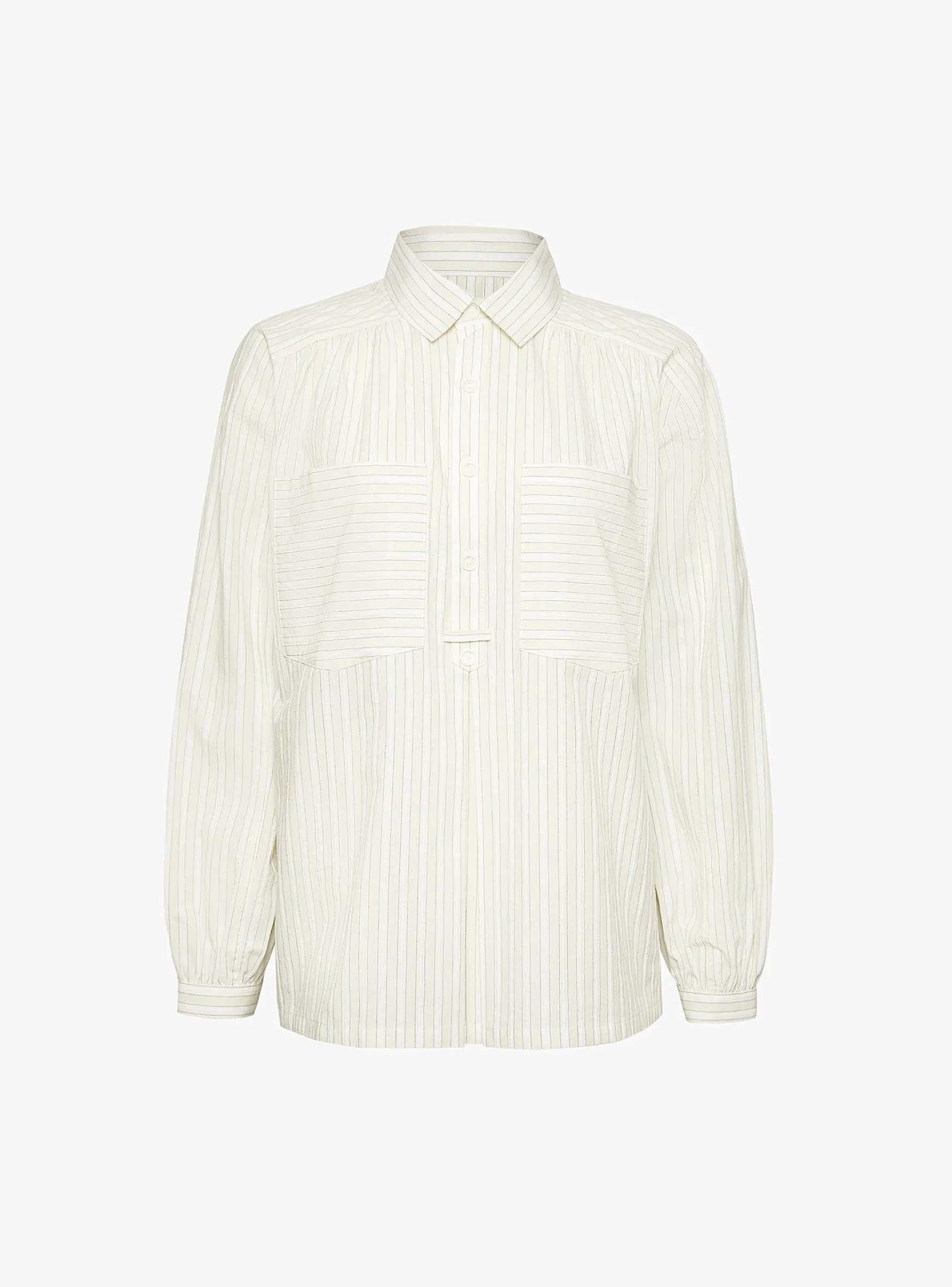 Amelie Shirt Soft Yellow Stripe sold by Garbstore