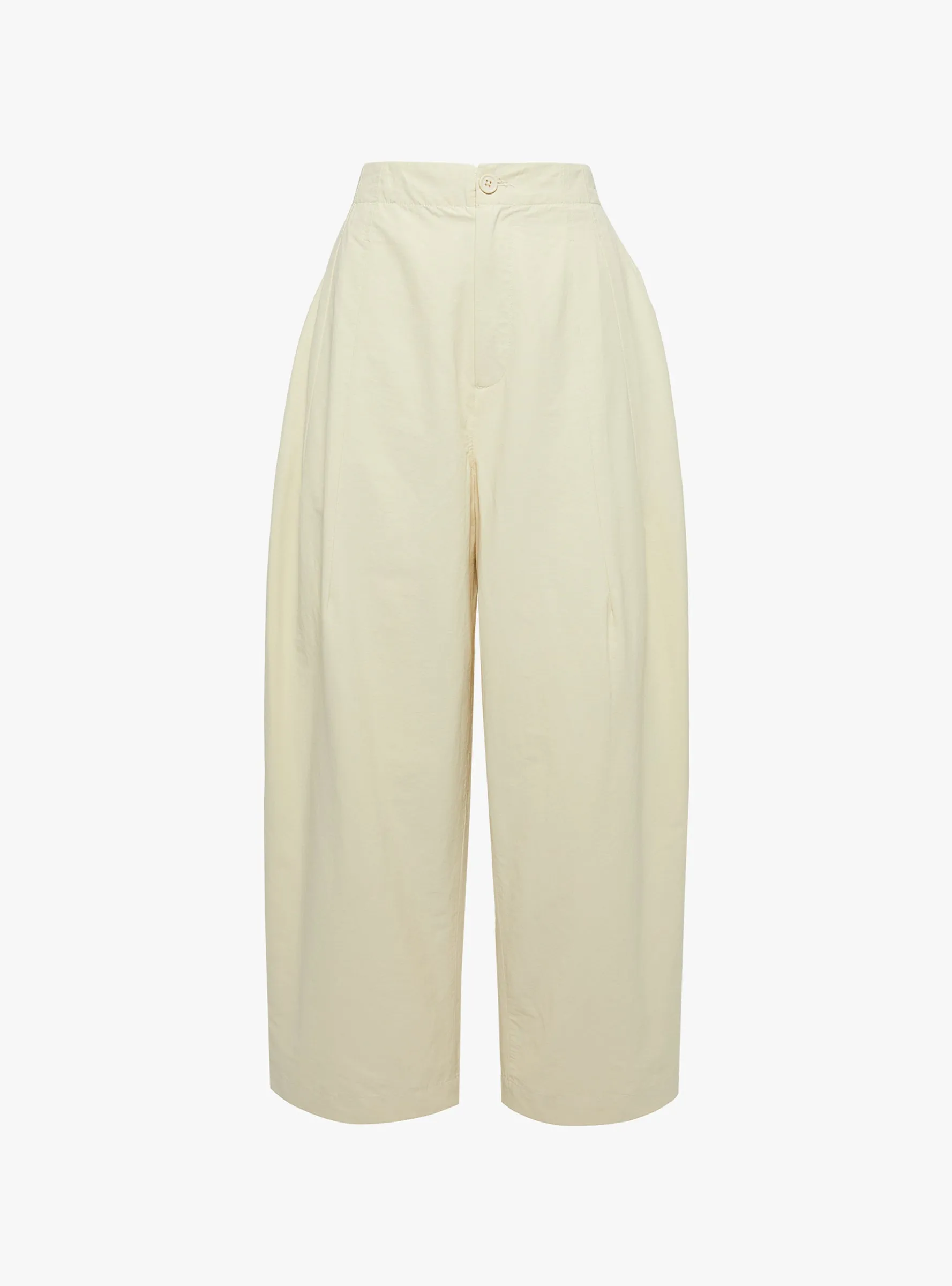 Spring Pleated Trouser Off White sold by Garbstore