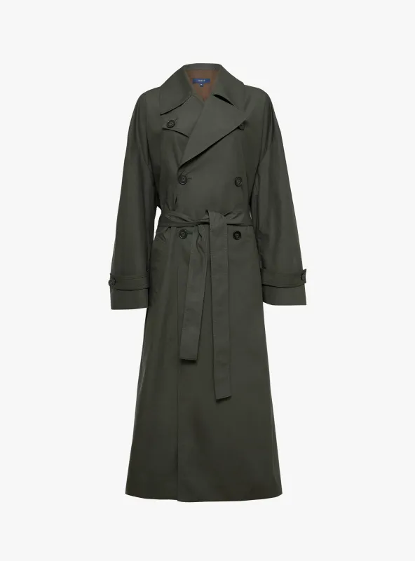 Helio Trench Coat Dark Anthracite made by soeur
