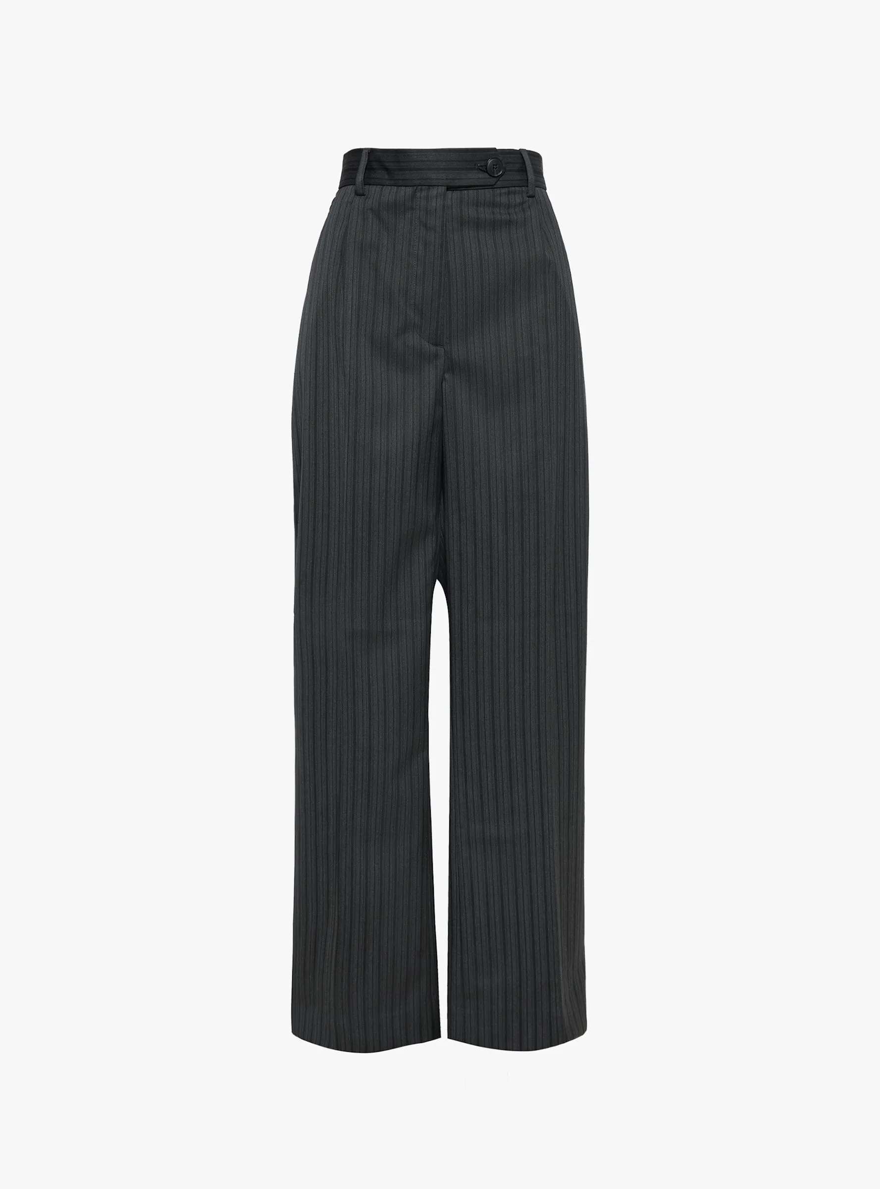 Primary Trousers Wide Grey Double Stripe sold by Garbstore