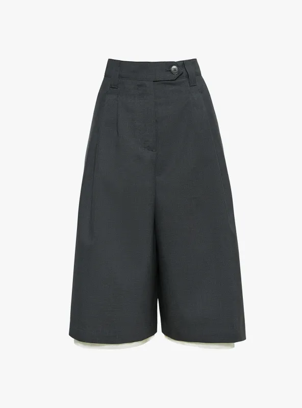 Slash Shorts Dark Grey made by mfpen