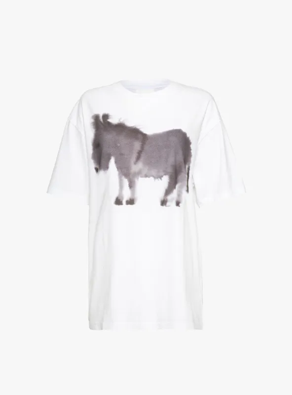 Donkey T-Shirt White made by Garbstore