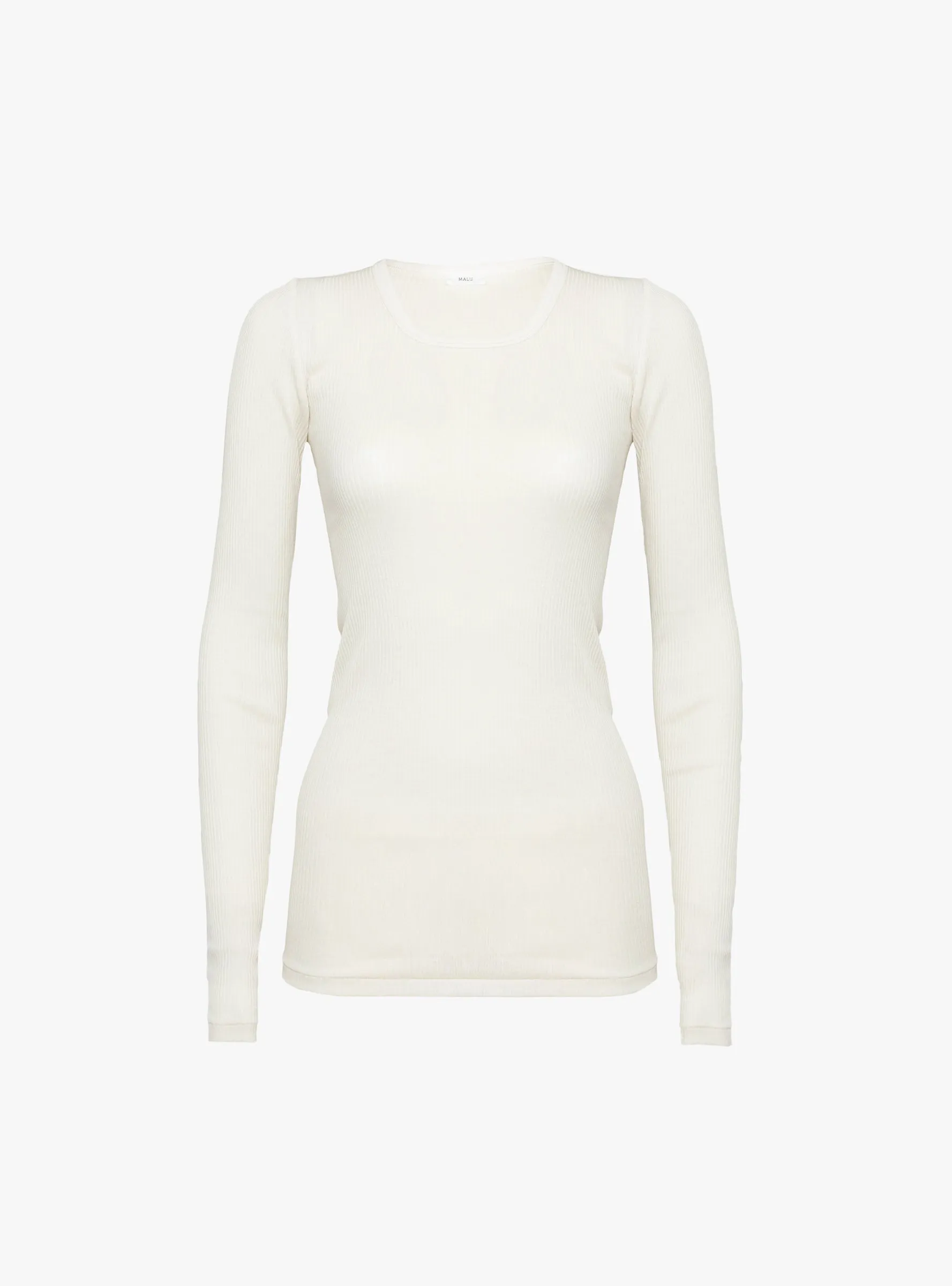 Zoe Crew Neck Long Sleeve T-Shirt White sold by Garbstore