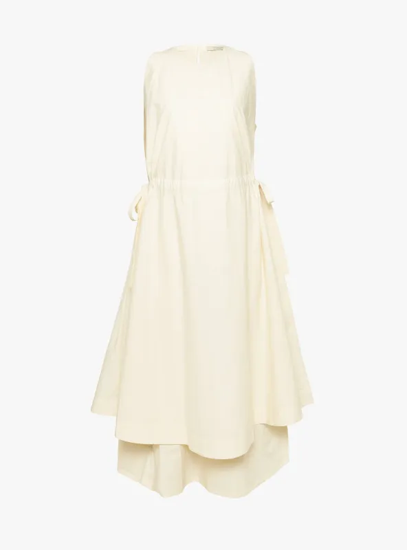 Papery Layered Dress Rice White made by 7115 by Szeki