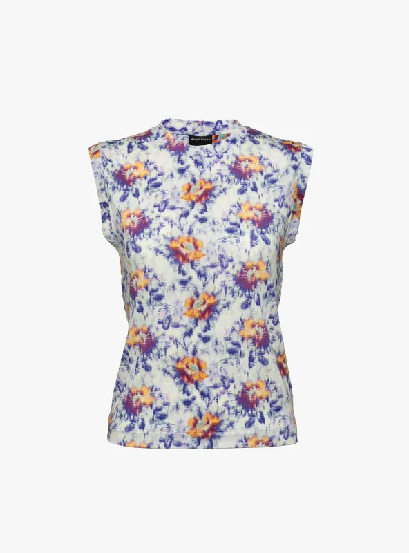 Sleeveless Top Purple and Orange made by Meryll Rogge