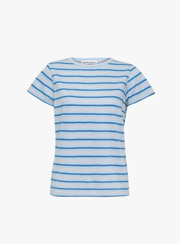 Day T-Shirt Blue Multi made by YMC