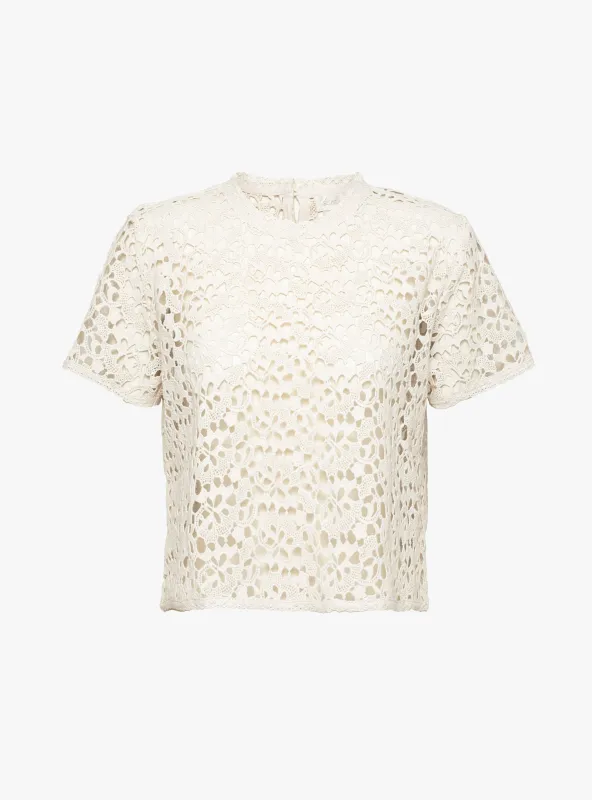 Teza Lace Top Bone made by Suzie Kondi