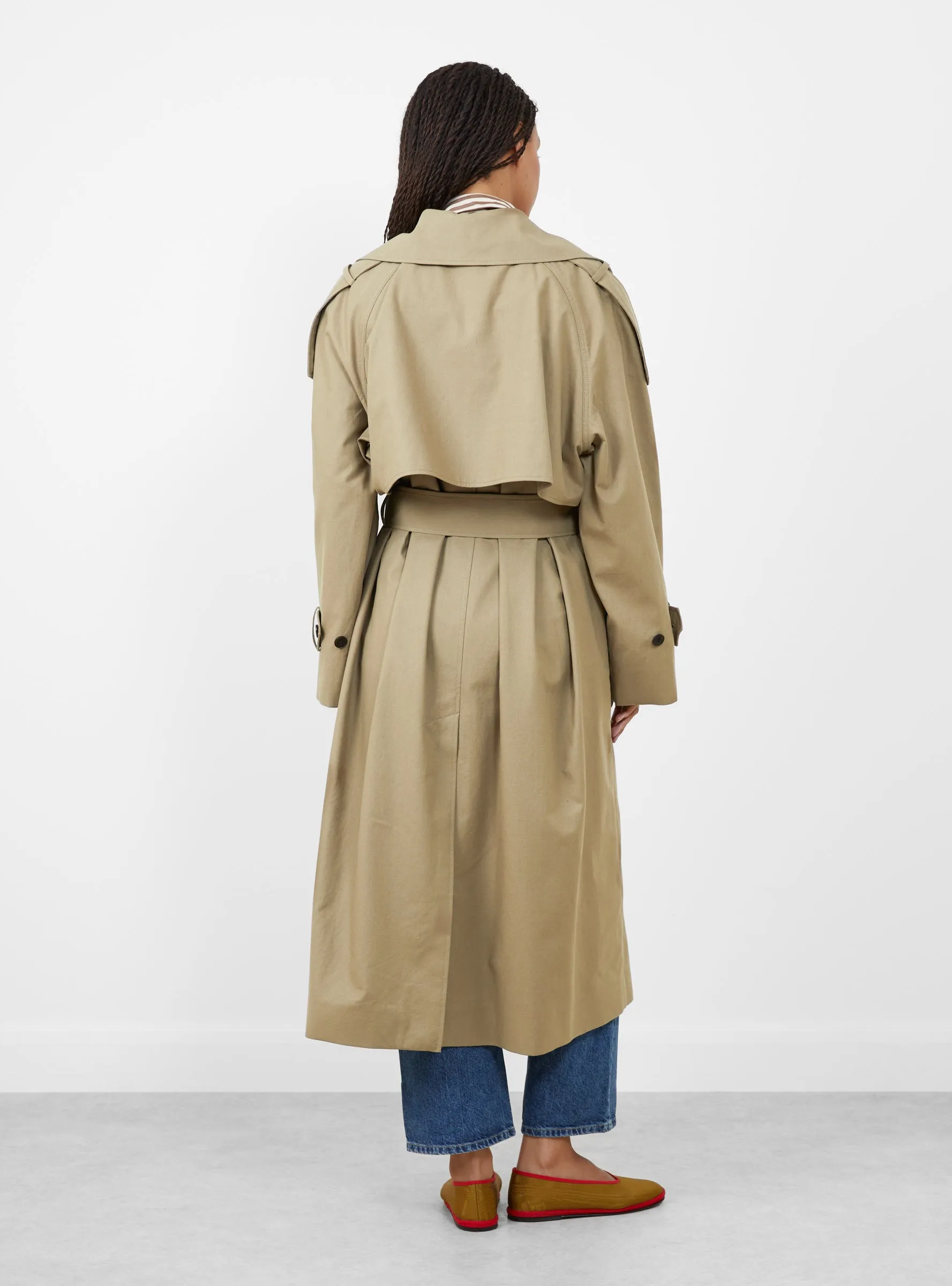 Luna Trenchcoat Light Khaki sold by Garbstore product image thumbnail 5