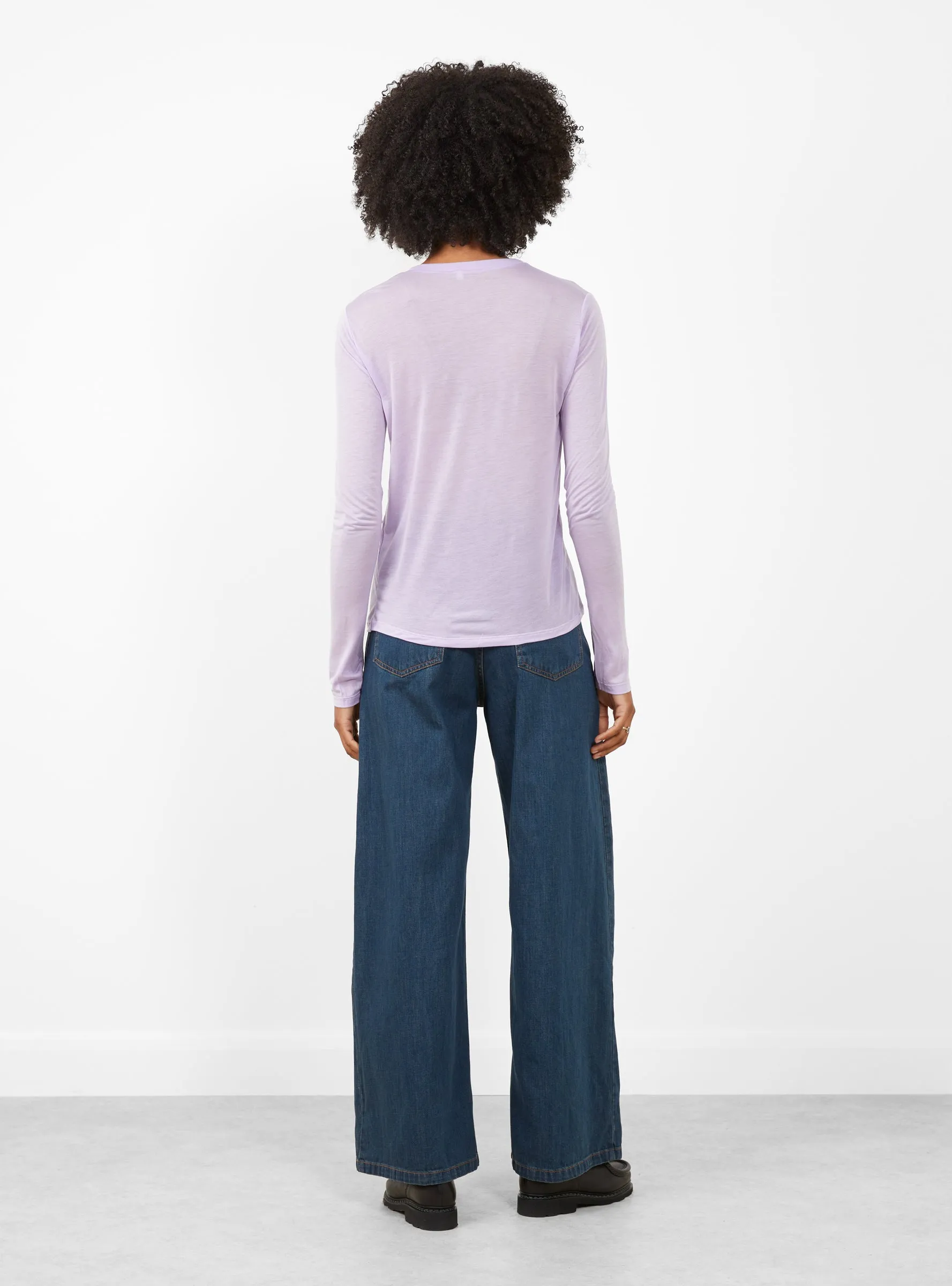 Long Sleeve Tee One Purple sold by Garbstore product image thumbnail 5
