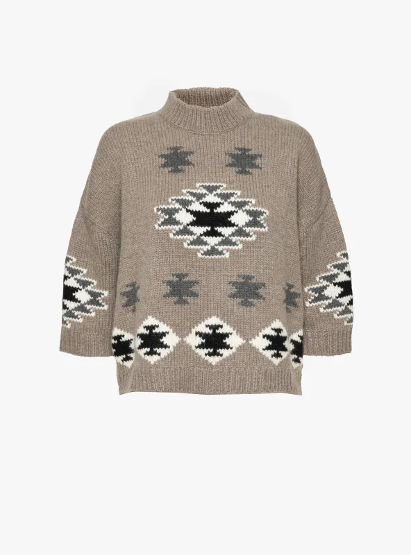 Navajo Cropped Jumper Flannel made by Garbstore