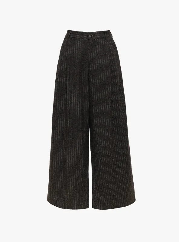 Volkert Trouser Dark Grey Stripe made by Bellerose