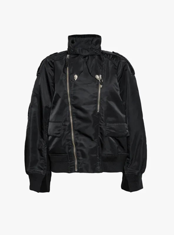 Nylon Twill Blouson Black made by TOGA Pulla