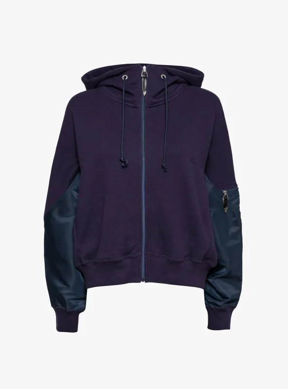 Cotton Hoodie Purple made by TOGA Pulla