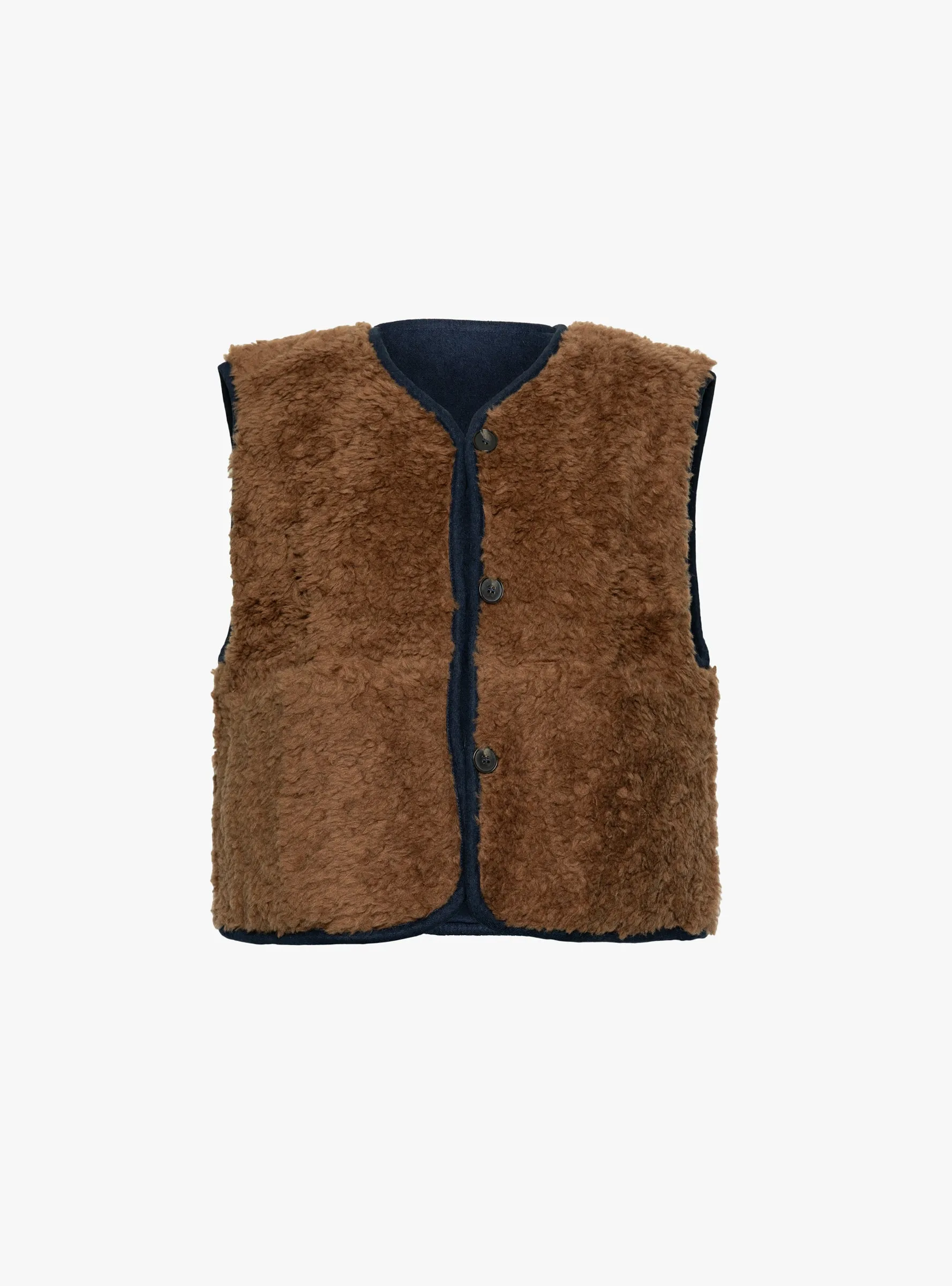 Aida Vest Brown sold by Garbstore product image thumbnail 2