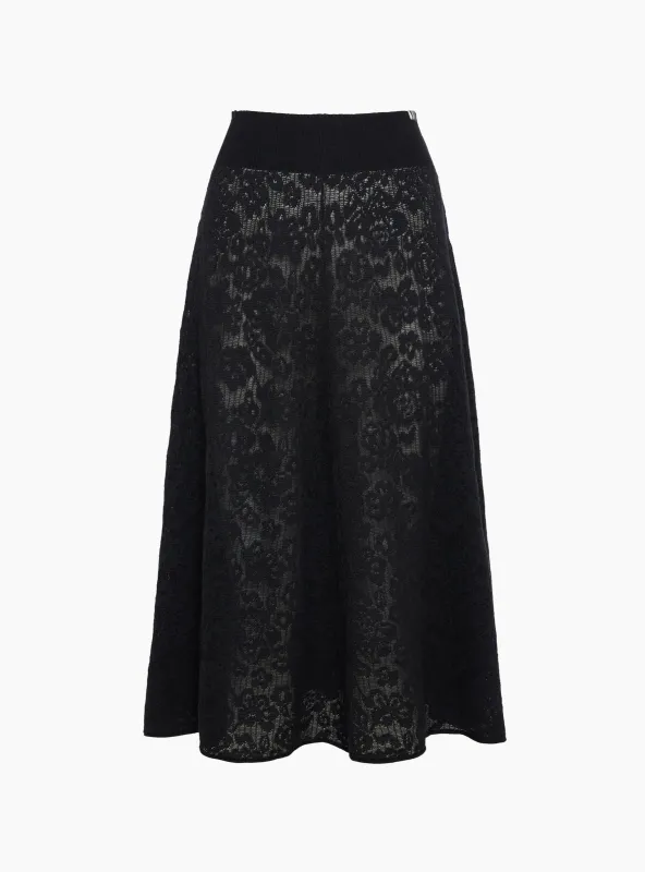 No 523 Kelly Skirt Raven made by extreme cashmere