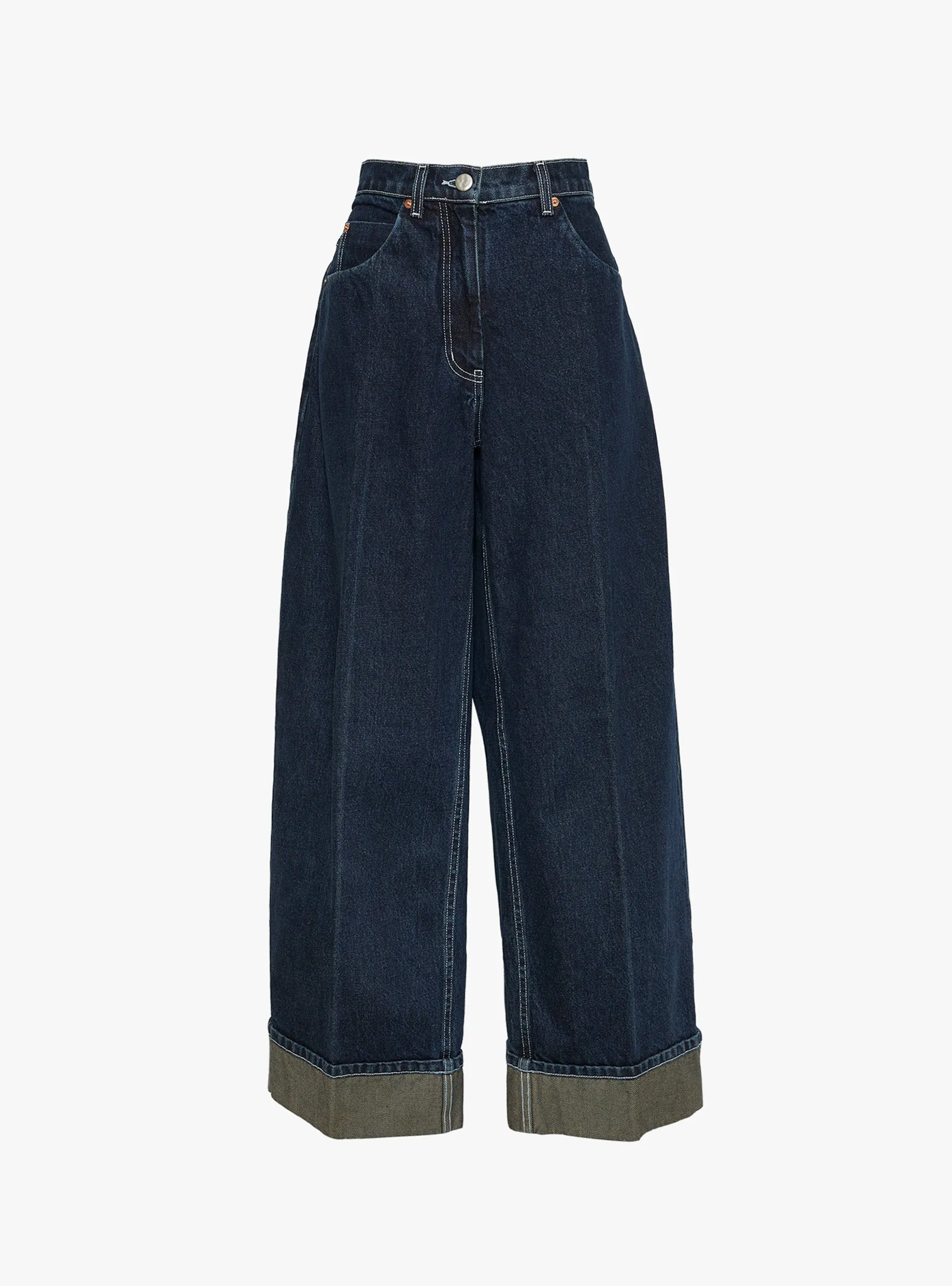 Cartella Jean Indigo sold by Garbstore