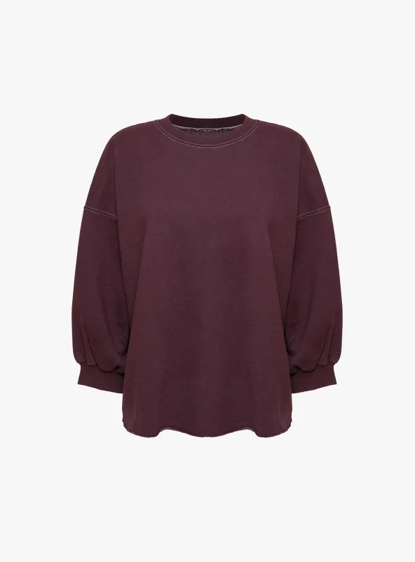 Fond Sweatshirt Plum made by Rachel Comey
