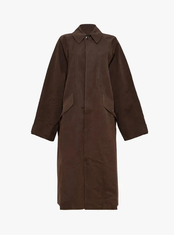 Tyrell Trench Coat Brown made by YMC