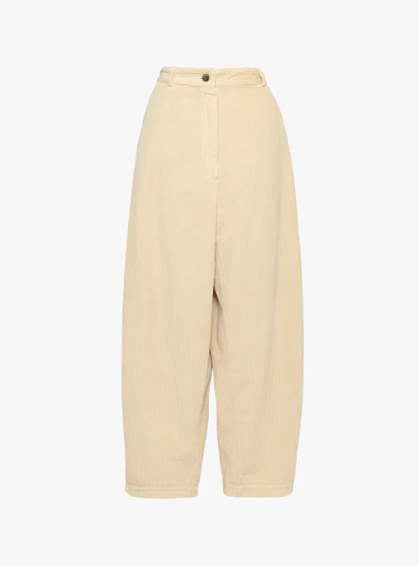 Corduroy Curved Pants Angora made by Cordera