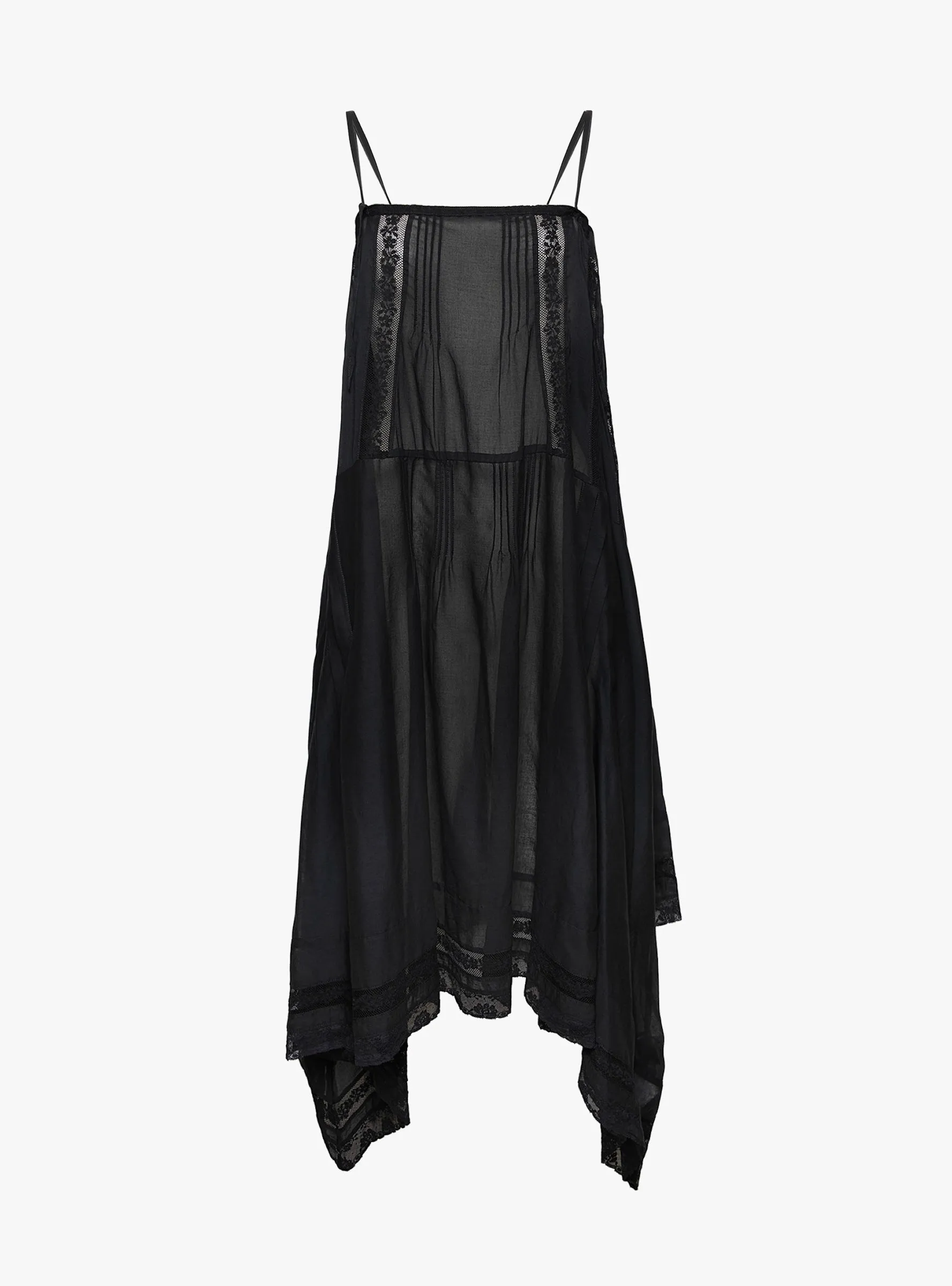 Lace Drape Dress Black sold by Garbstore