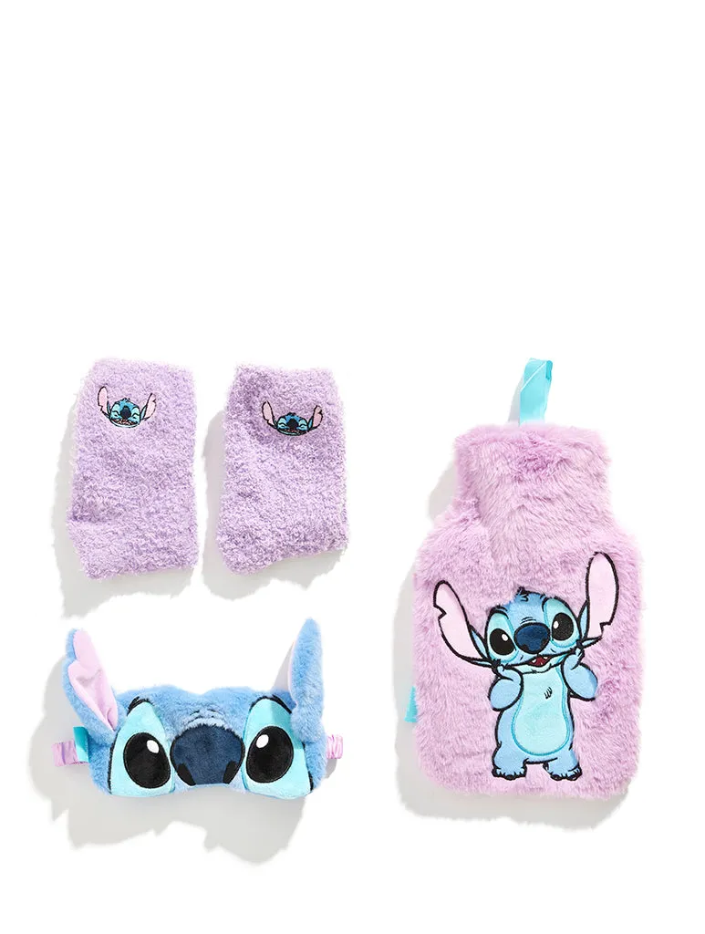 Stitch Hot Water Bottle Gift Set sold by Custard London