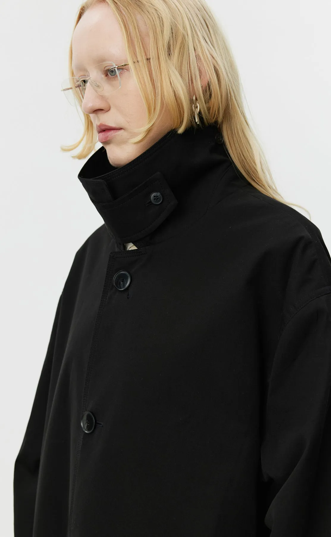 Venture Coat - Black Gabardine sold by mfpen Mens product image thumbnail 4