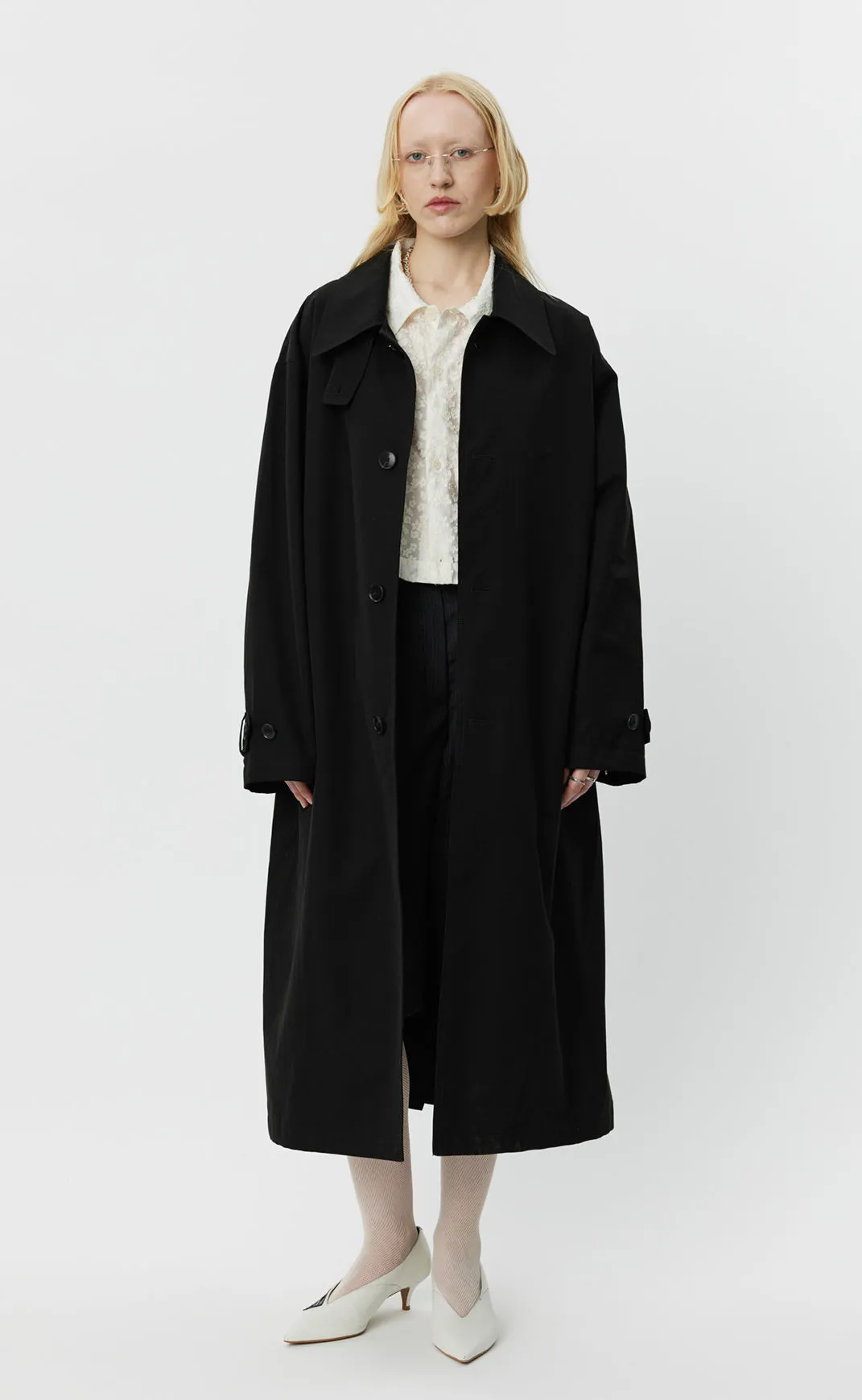 Venture Coat - Black Gabardine sold by mfpen Mens