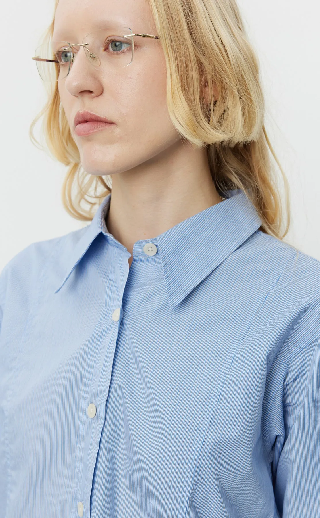 Readers Shirt - Blue Fine Stripe sold by mfpen Mens product image thumbnail 5