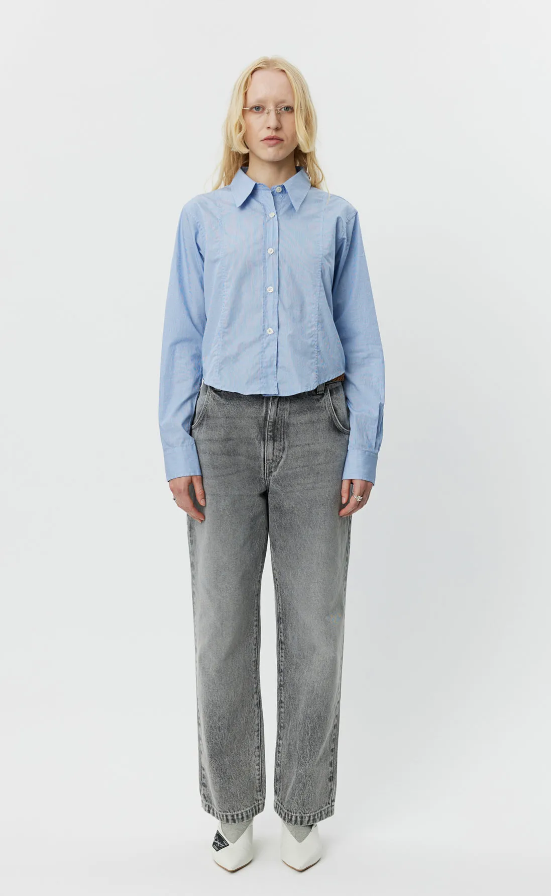 Readers Shirt - Blue Fine Stripe sold by mfpen Mens product image thumbnail 2