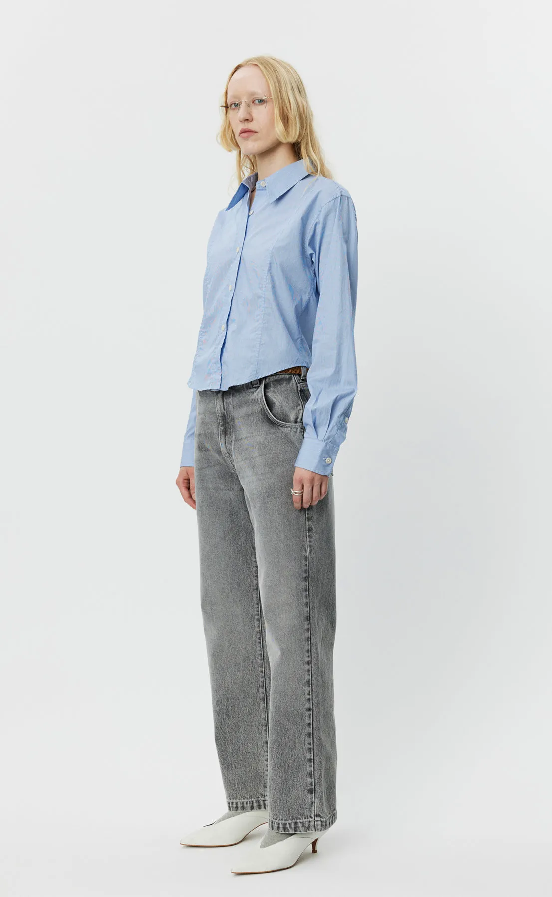 Readers Shirt - Blue Fine Stripe sold by mfpen Mens product image thumbnail 3