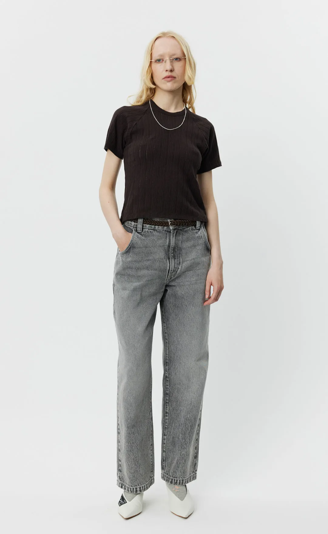 Raglan Tee - Brown Rib sold by mfpen Mens