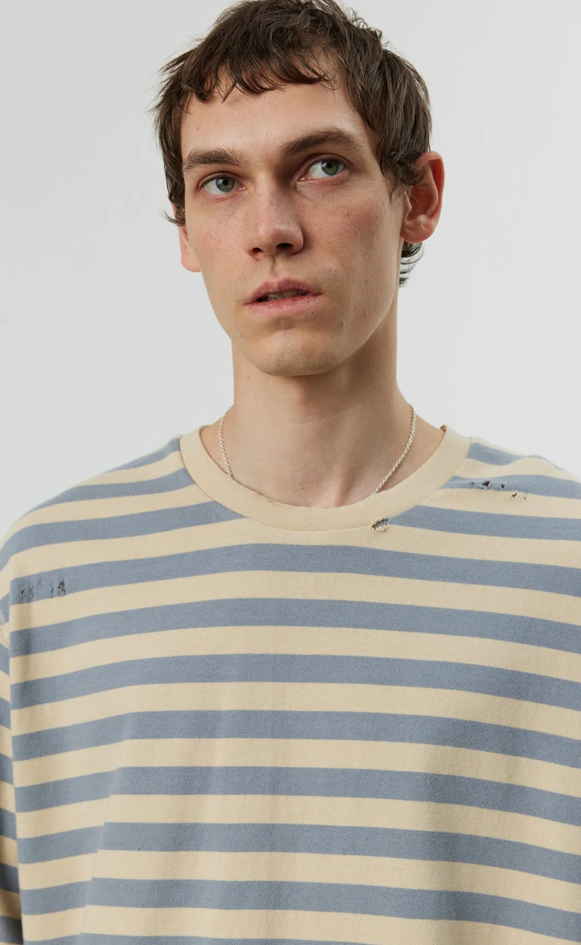 Wide Stripe Sweater - Greige sold by mfpen Mens product image thumbnail 4