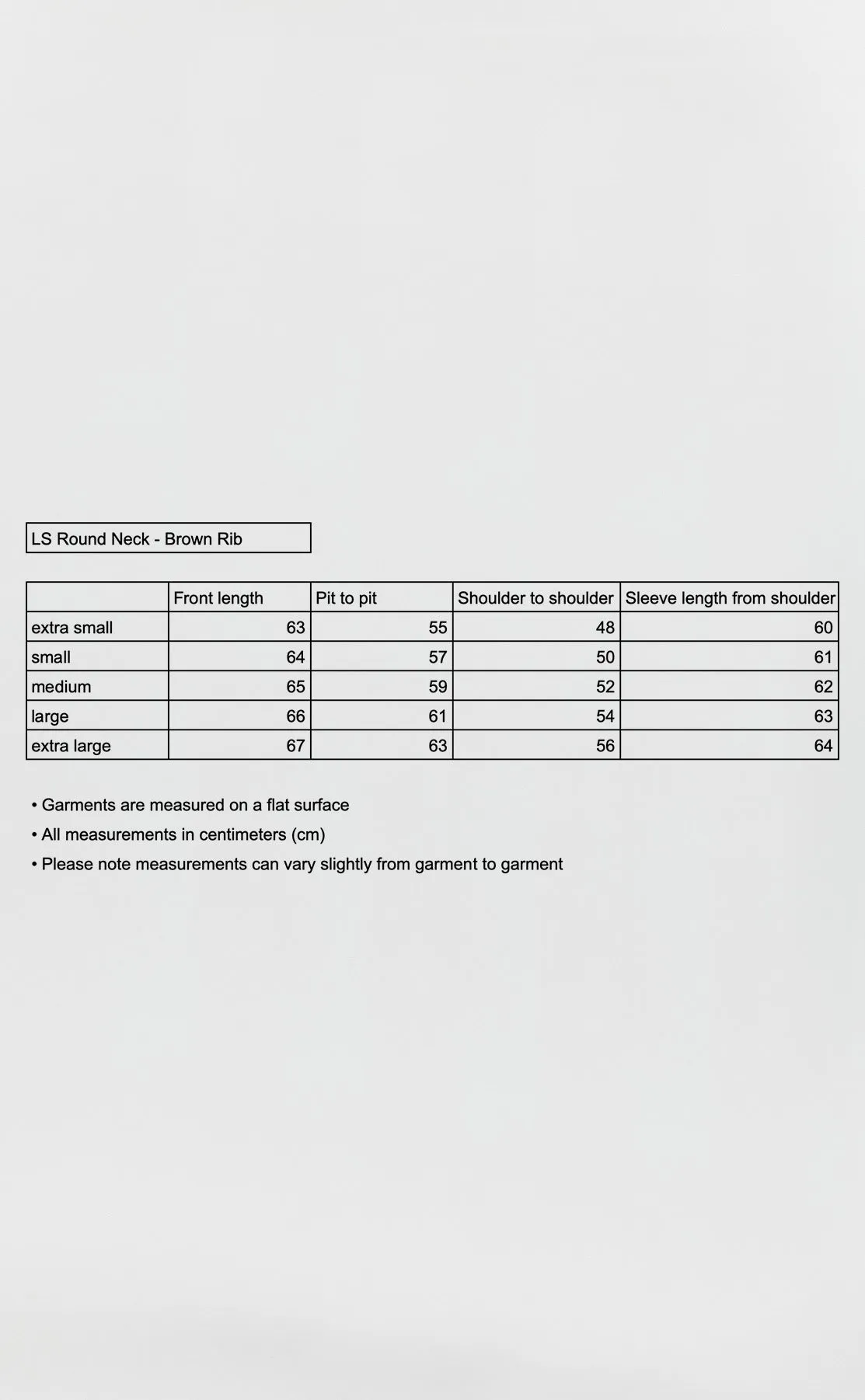 LS Round Neck - Brown Rib sold by mfpen Mens product image thumbnail 5