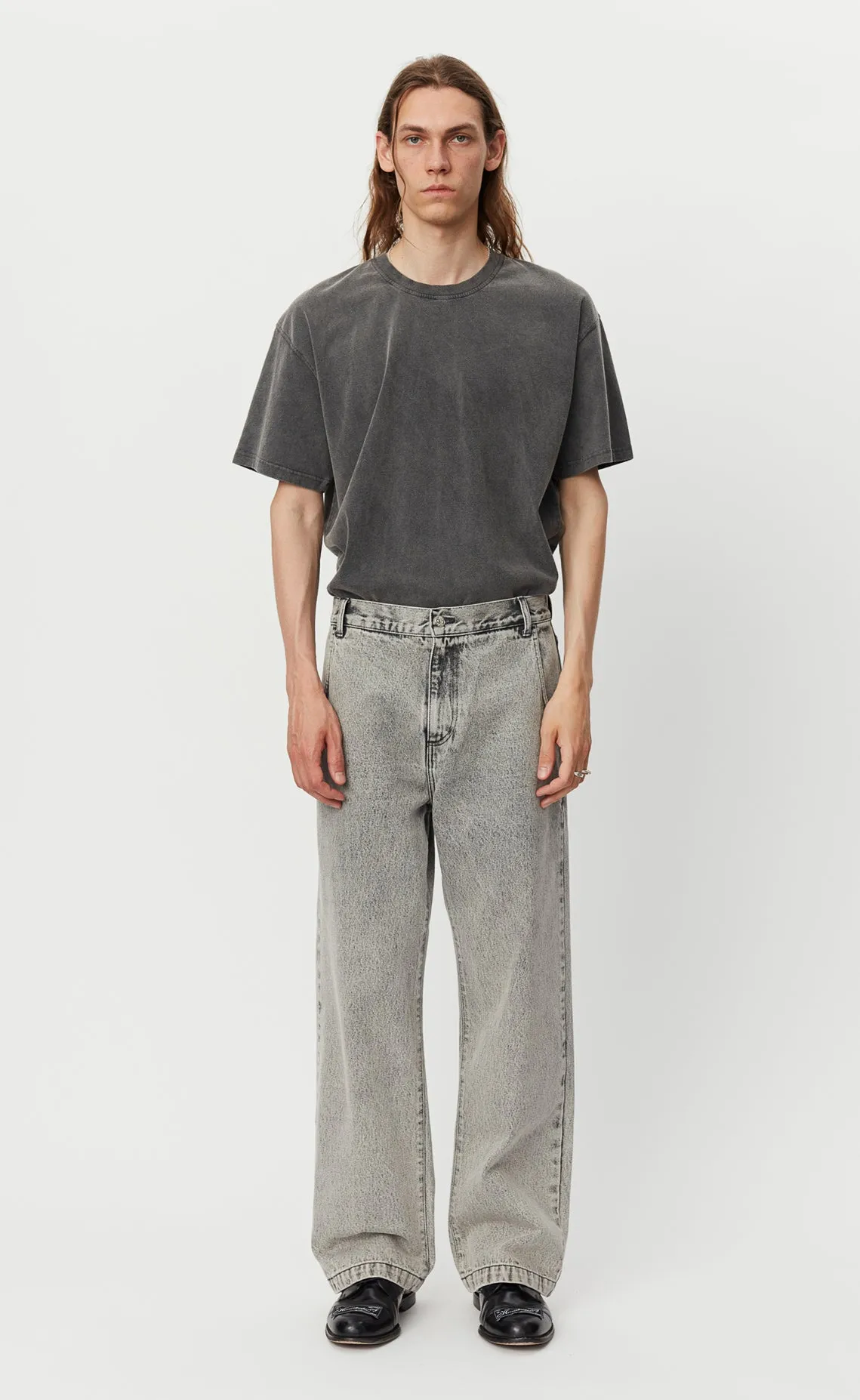 Straight Cut Jeans - Acid Wash sold by mfpen Mens