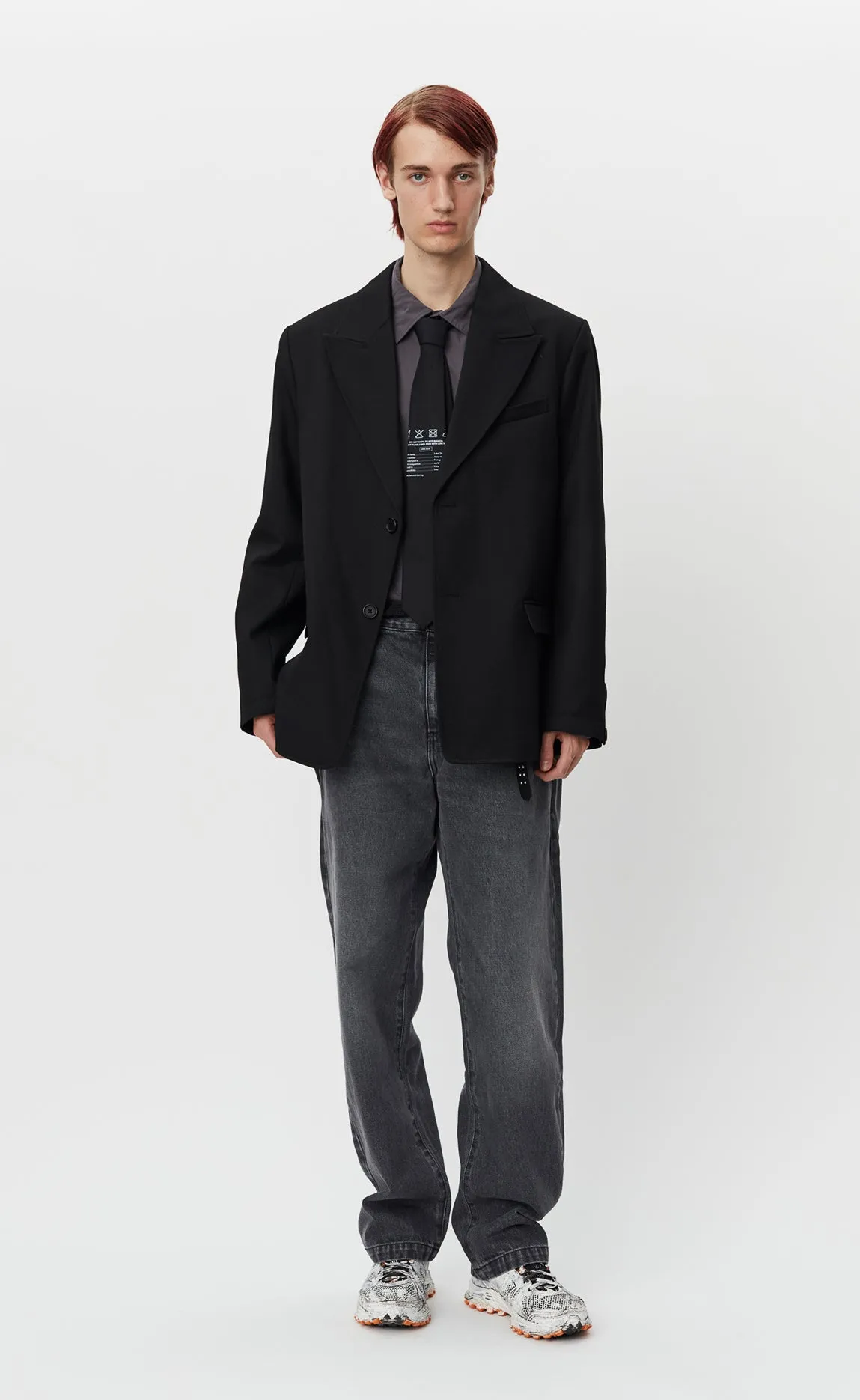 Oversized Blazer - Black Wool Cavalry Twill sold by mfpen Mens product image thumbnail 2