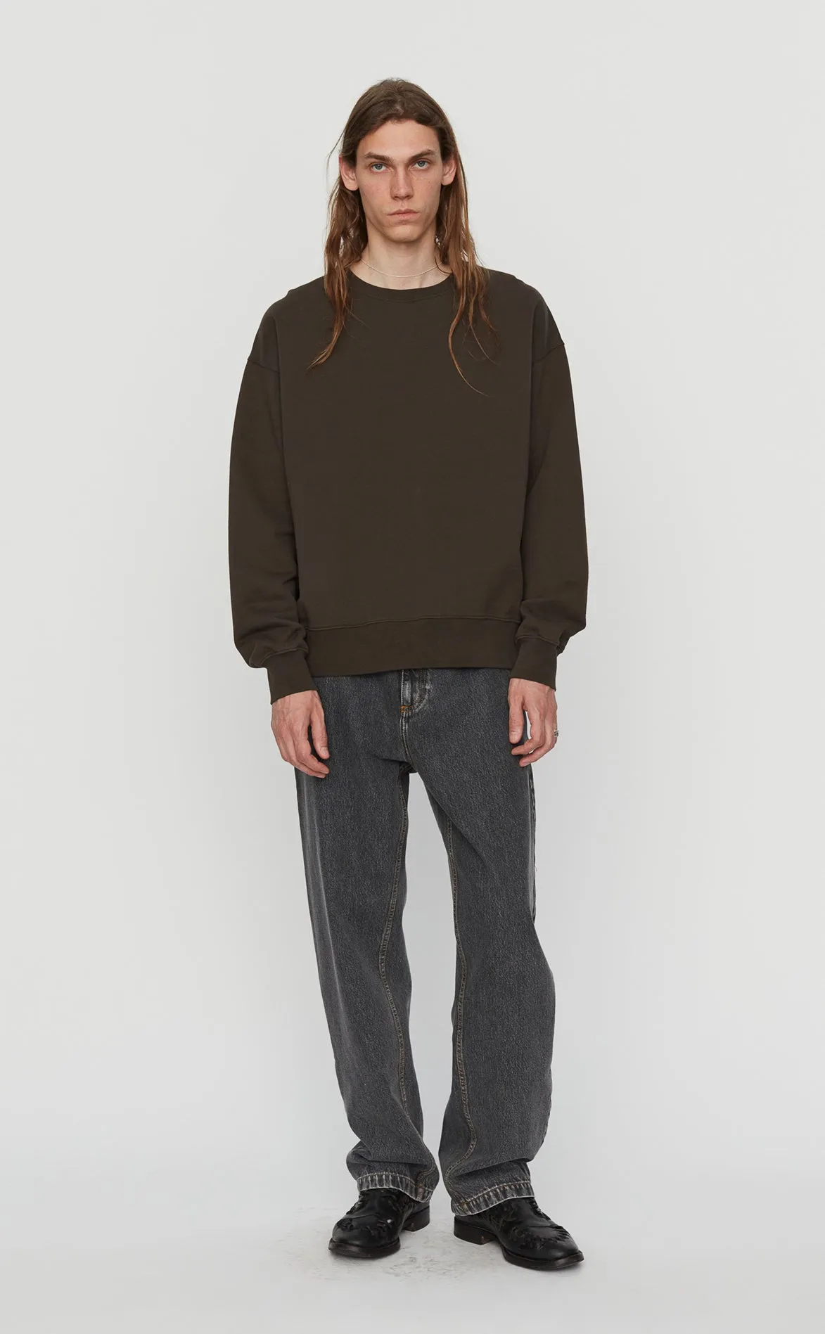 Standard Crewneck - Dark Brown sold by mfpen Mens product image thumbnail 4