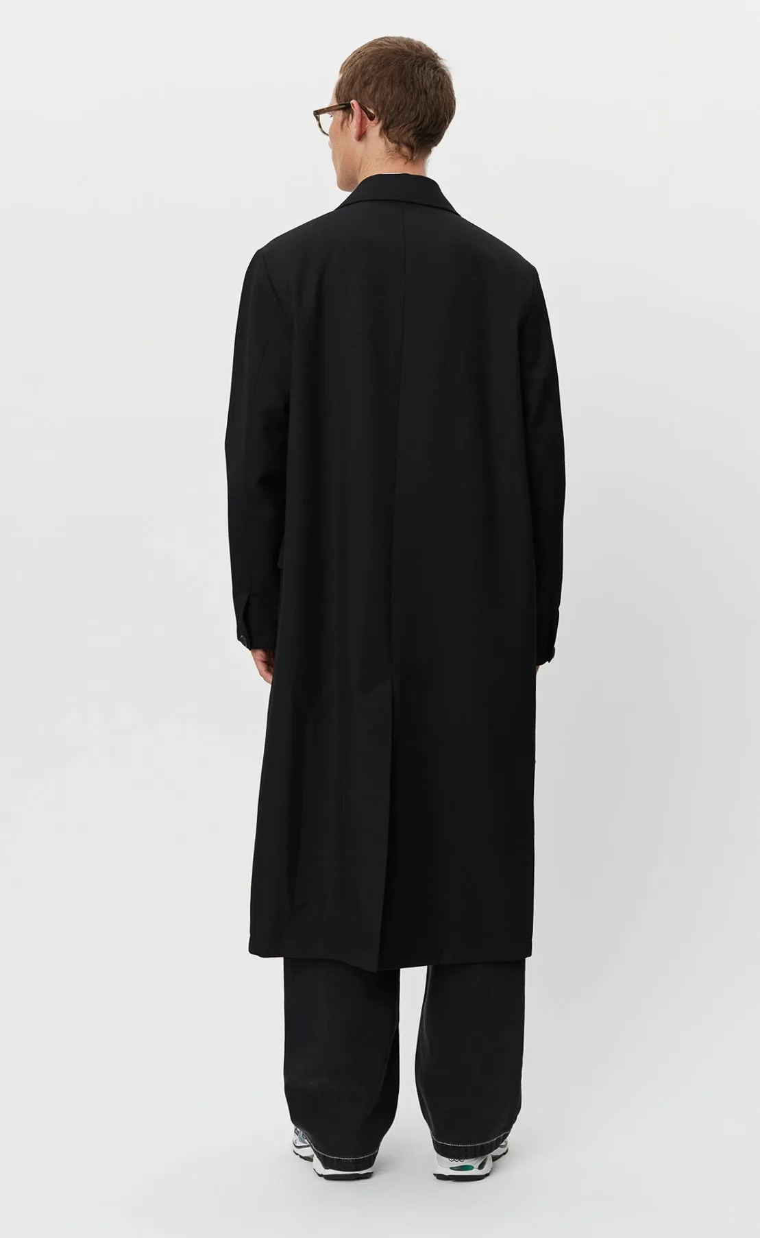 Margin Coat - Black Wool Cavalry Twill sold by mfpen Mens product image thumbnail 3