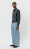 Straight Cut Jeans - Light Blue Punch Out sold by mfpen Mens