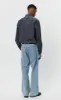 Straight Cut Jeans - Light Blue Punch Out sold by mfpen Mens