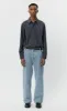 Straight Cut Jeans - Light Blue Punch Out sold by mfpen Mens