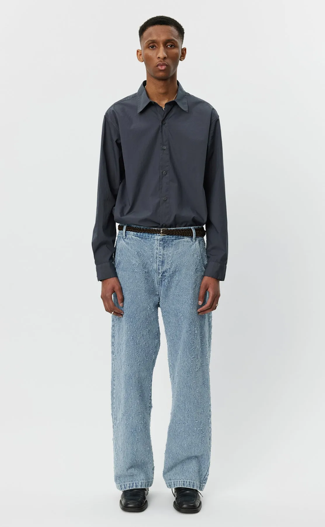 Straight Cut Jeans - Light Blue Punch Out sold by mfpen Mens product image thumbnail 2