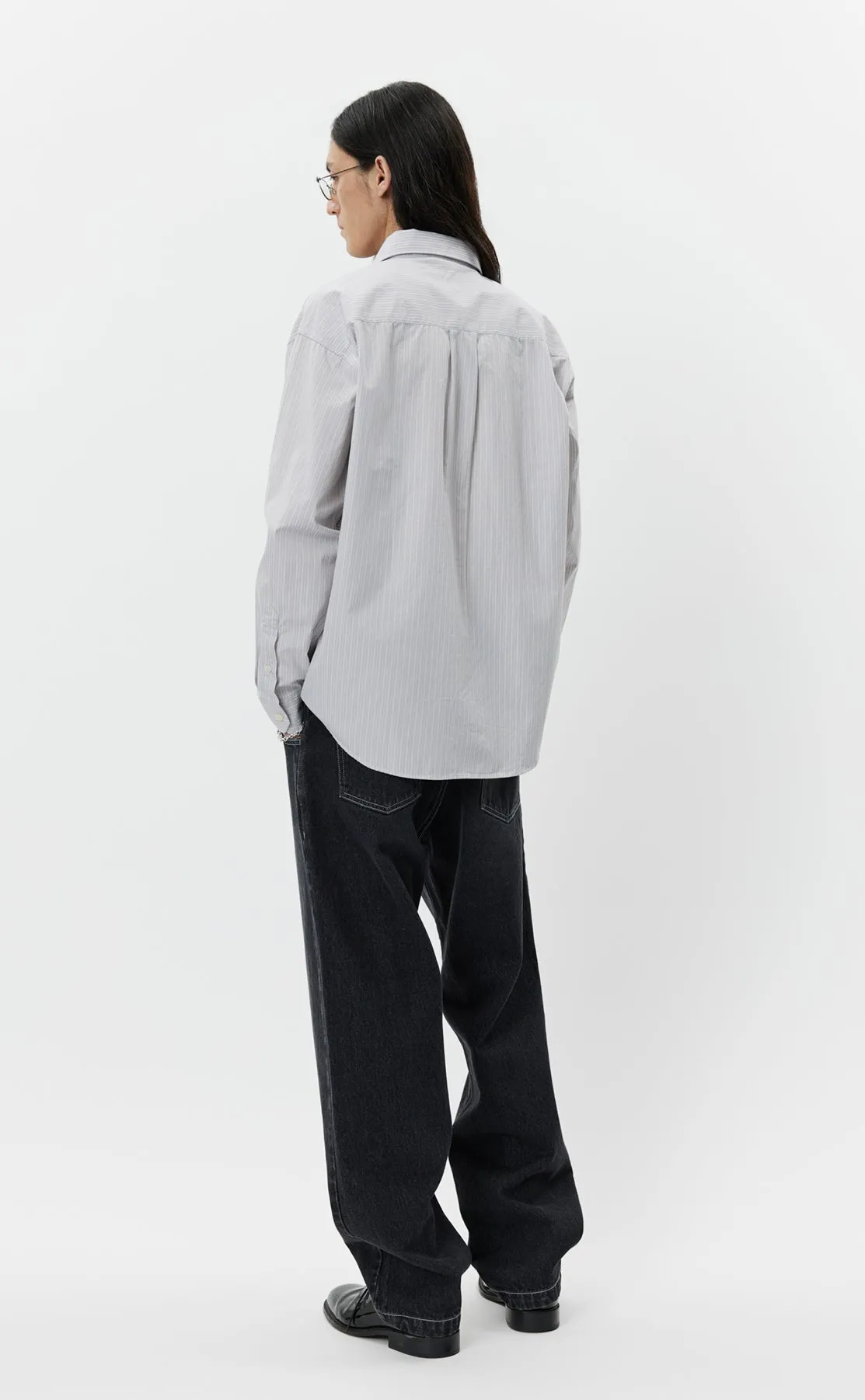 Executive Shirt - Vintage Grey Stripe sold by mfpen Mens product image thumbnail 3