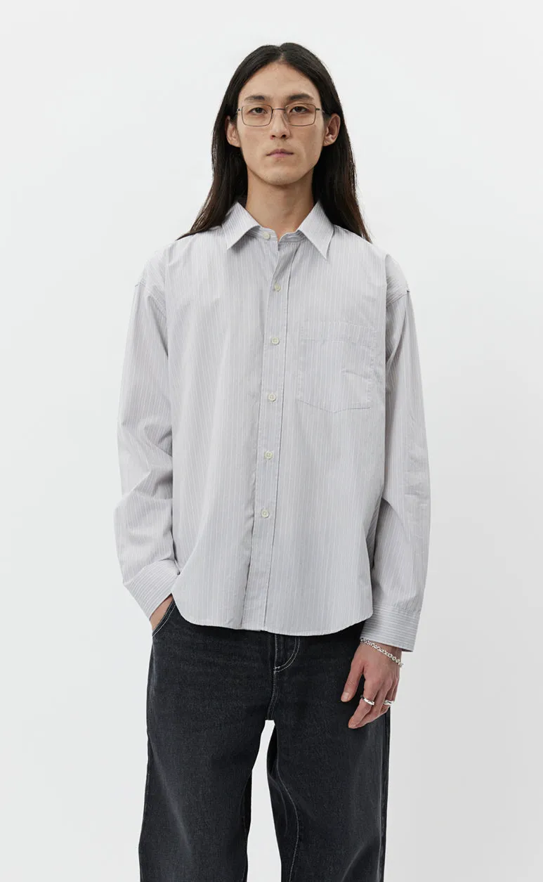 Executive Shirt - Vintage Grey Stripe sold by mfpen Mens