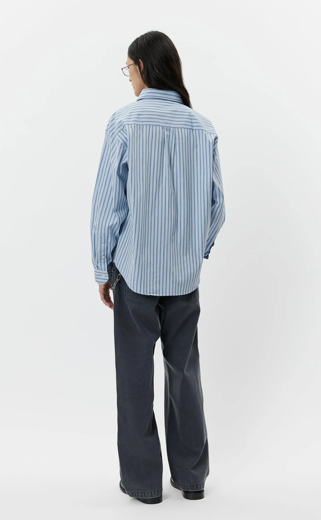 Executive Shirt - Sky Blue Stripe sold by mfpen Mens product image thumbnail 3